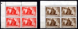 HONGRIE - (Royaume (Régence)) - 1945-46 - Bloc De 4 Des N° 748 Et 749 - (Reconstruction) - Unused Stamps