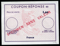 COUPON REPONSE SPECIMEN SANS VALEUR - Antwortscheine