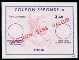 COUPON REPONSE SPECIMEN SANS VALEUR - Cupón-respuesta