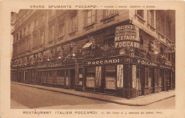 PARIS-75002- 12 RUE FAVART-ET 9 BL DES ITALIENS - RESTAURANT ITALIEN POCCARDI - Pubs, Hotels, Restaurants