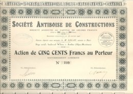 SOCIETE ANTIBOISE DE CONSTRUCTION - Altri & Non Classificati