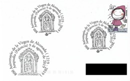 SPAIN. POSTMARK 800th ANNIV. VIRGIN OF ALCONADA. AMPUDIA (PALENCIA). 2019 - Andere & Zonder Classificatie