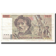France, 100 Francs, Delacroix, 1993, BRUNEEL, BONARDIN, VIGIER, TTB - 100 F 1978-1995 ''Delacroix''