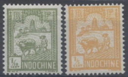 LOTE 1815    ///  (C027) FRANCIA INDOCHINE 1927  YVERT Nº: 123/124 *MH - Ongebruikt