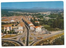 CP LE MUY, VUE GENERALE AERIENNE, STATION SERVICES TOTAL, ROND POINT, VAR 83 - Le Muy