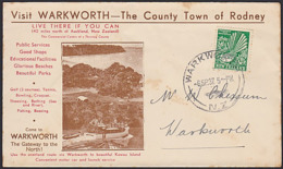 NEW ZEALAND 1937 PICTORIAL TOURISM ENVELOPE WARKWORTH - Covers & Documents