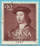 LOTE 1999   ///    (C013) ESPAÑA 1952.- Y&T 828º. Scott 789º. Michel 1005º. Edifil 1108º. - Used Stamps