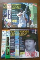 10 WISDEN CRICKET MONTHLY MAGAZINE LOT 1990's LOOK !! - 1950-Heden