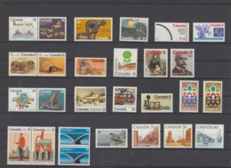 Canada Small Collection Of 27 Stamps MNH - Collezioni