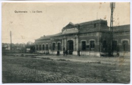 CPA - Carte Postale - Belgique - Quiévrain - La Gare - 1919 (D10163) - Quiévrain