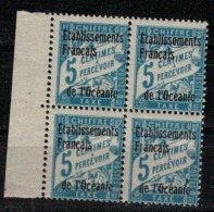 OCEANIE              N° YVERT   TAXE 1 X 4  NEUF SANS CHARNIERES     ( Nsch 01/10 ) - Timbres-taxe