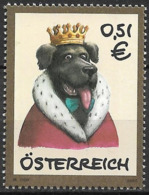 2002 Austria Östereich Mi. 2393 **MNH   Haustiere  : Hund Im Königsgewand - 2001-10 Unused Stamps