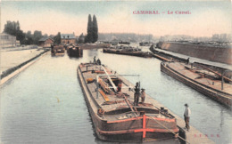 59-CAMBRAI- LE CANAL- VOIR PENICHE - Cambrai