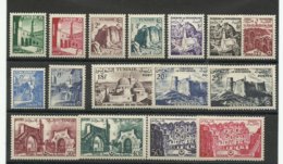 1954 Tunisie, Série 366/ 382, Neufs *,  Cote 23€ - Ungebraucht