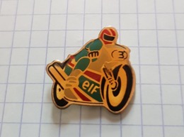 ☺♦♦ Pin's Pins / THEME  SPORT - MOTO  - ELF ֎ ( Légére Aspérité Sur Fourche Avant ) - Motos