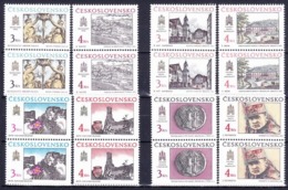 ** Tchécoslovaquie 1987-90, Collection Chateau De Bratislava - Les Paires, (MNH - Collections, Lots & Séries