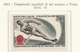 PIA  - FRANCIA  -  1963  :  Campionato Del Mondo Di Sci Nautico A Vichy  - (Yv  1395) - Sci Nautico