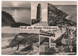 Hiddensee Kloster - S/w Mehrbildkarte 7 - Hiddensee