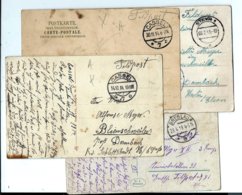 4 Alten Karten Soldaten Krieg 1914/18 (x3) Und 1943 (x1) - Collections & Lots