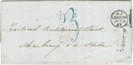 1867, Preußen-Transit-Stp. , Feuser € 400.- ,  A2448 - Lettres & Documents