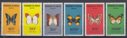 Senegal 1963 Butterflies Mi#267-272 Yvert#226-231 Mint Never Hinged - Sénégal (1960-...)