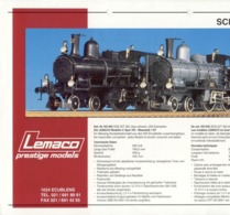 Catalogue LEMACO Prestige Models 1992 Infoblatt SCB A2T 251-265  - En Français Et Allemand - Frans
