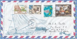 New Caledonia On Cover To South Africa - 1976 1977 1978 (1979) - Horses Sea Birds Ouvea Faubourg - Briefe U. Dokumente