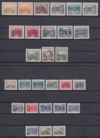 Austria 1929 And 1932 Big And Small Format Landscapes Full Sets Mi#498-511 And Mi#530-543 Mint Hinged - Neufs