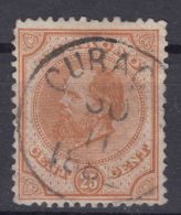 Netherlands Curacao 1876/83 25 Cents Brown-orange Mi#5 Or 11 Used - Curacao, Netherlands Antilles, Aruba