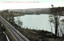 Sherbrooke Québec - Rivière Saint-François - St. Francis River And Valley - By Valentine No. 104,016 - Written - 2 Scans - Sherbrooke