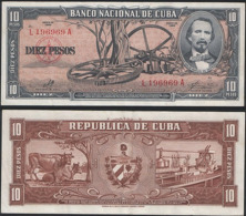 Cuba P 88 C - 10 Pesos 1960 - AUNC - Cuba