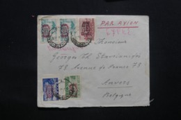 GRECE - Enveloppe De Alexandropolis En 1946 Pour La Belgique Par Avion En Exprès, Affranchissement Plaisant - L 43594 - Storia Postale