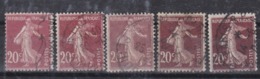 FRANCE: Variété De Couleurs Du  Y&T 139 Oblitérés - Used Stamps