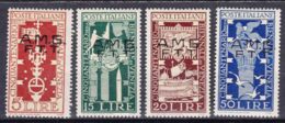 Italy Trieste Zone A AMG-FTT 1949 Sassone#35-38 Mint Never Hinged - Mint/hinged