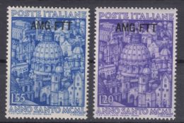 Italy Trieste Zone A AMG-FTT 1950 Sassone#73-74 Mint Never Hinged - Neufs