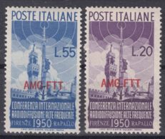 Italy Trieste Zone A AMG-FTT 1950 Sassone#76-77 Mint Never Hinged - Nuevos