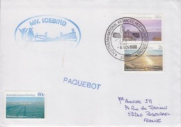 Polaire Australien, N° 74 (Mawson), 77 (Casey) Obl. Casey (camp De Base) Le 6 NOV 88 + M/V Icebird 88-89 - Lettres & Documents