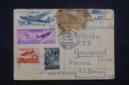 U.R.S.S. - Carte Postale De Riga En Recommandé Pour La France En 1946, Affranchissement Plaisant - L 43645 - Brieven En Documenten