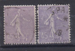 FRANCE: Variété De Couleurs Du Y&T 197 Oblitérés, 2 Nuances - Usati