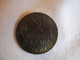 France 2 Centimes 1920 - 2 Centimes