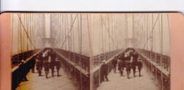 1883 / KILBURN 3417 / BROOKLYN BRIDGE / SCENE OF THE ACCIDENT MAY 30 TH 1883 / RARE - Photos Stéréoscopiques