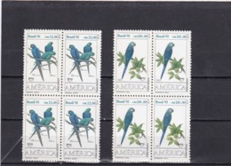 Brasil Nº 2136 Al 2137 En Bloque De Cuatro - Unused Stamps
