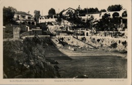 GERONA , SAN FELIÚ DE GUIXOLS - CHALETS DE CALA PADROSA , FOTO GASSÓ , TARJETA CIRCULADA CON MAT. DE SAN FELIÚ - Gerona