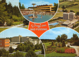 Germany - Postcard Used 1978 - Bad Fussing - Images From The Resort - 2/scans - Bad Fuessing