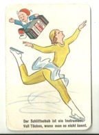 5507" KNORR-NAHRMITTEL A-G - THAYNGEN - FIGURINA SU CARTONCINO-DER SCHLITTSCHUH IST EIN INSTRUMENT.."PATTINATRICE-ORIG. - Autres & Non Classés