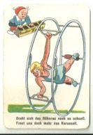 5509" KNORR-NAHRMITTEL A-G - THAYNGEN - FIGURINA SU CARTONCINO-DREHT SICH DAS ROHNRAU NOCH SO SCHNELL.."CAROSELLO-ORIG. - Autres & Non Classés