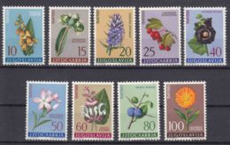 Yugoslavia Republic 1961 Flowers Flora Mi#943-951 Mint Never Hinged - Unused Stamps