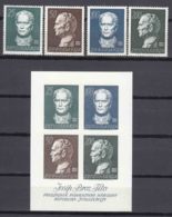 Yugoslavia Republic 1962 Mi#1003-1006 And Block 8 Mint Never Hinged - Unused Stamps