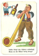 5519" KNORR-NAHRMITTEL A-G - THAYNGEN - FIGURINA SU CARTONCINO-SCHON KLINGT DAS ALPHORN UNBEDING."CORNO ALPINO-ORIG. - Autres & Non Classés