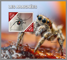 NIGER 2019 MNH Spiders Spinnen Araignees S/S - IMPERFORATED - DH1940 - Ragni
